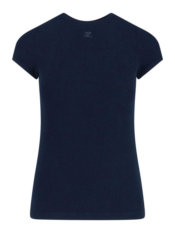 Courreges: Camisetas - Camiseta - Azul