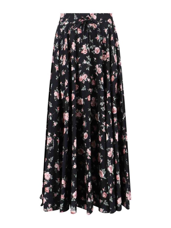 DOLCE & GABBANA: ニーレングススカート＆ミディ丈 - 膝丈/ミディスカート - 黒