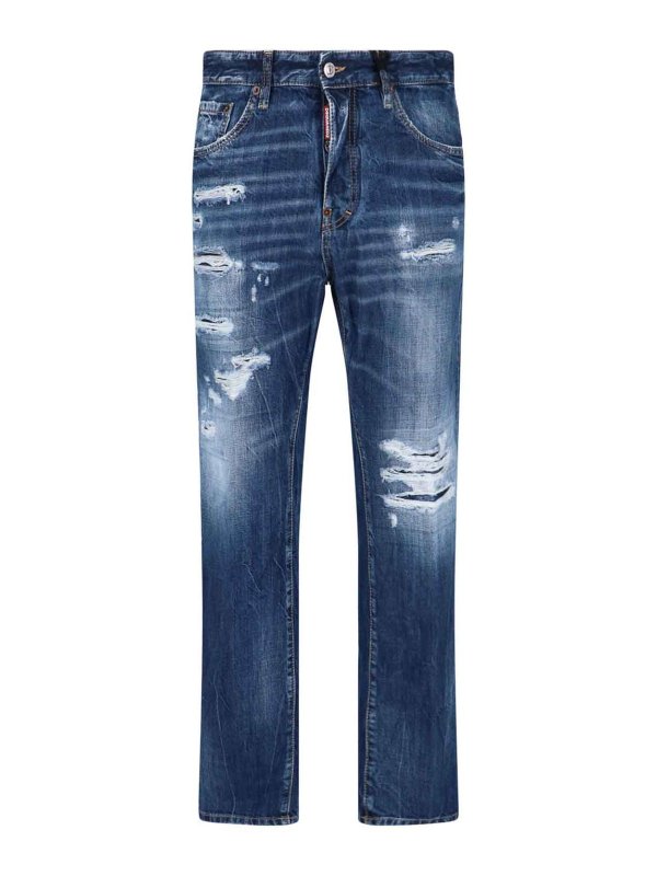 DSQUARED2: Jeans Rectos - Vaqueros Rectos - Azul