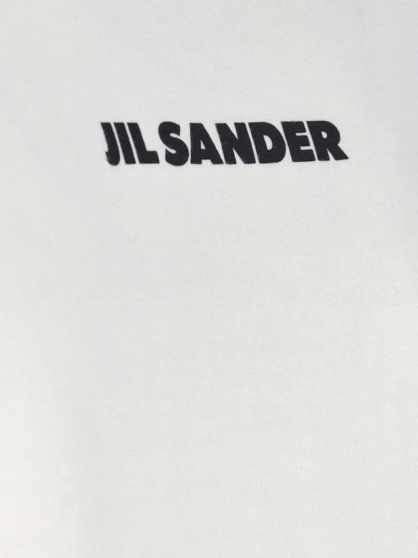 The Best Shops JIL SANDER: Strickpullover mit Rundhalsausschnitt - Rundhalspullover - Weiß