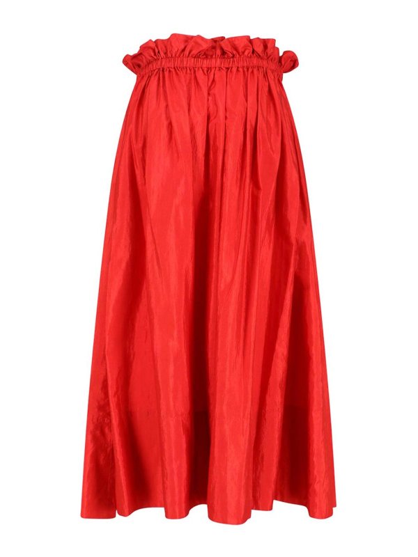 JIL SANDER: Knielange und Midi Röcke online - Midirock - Rot