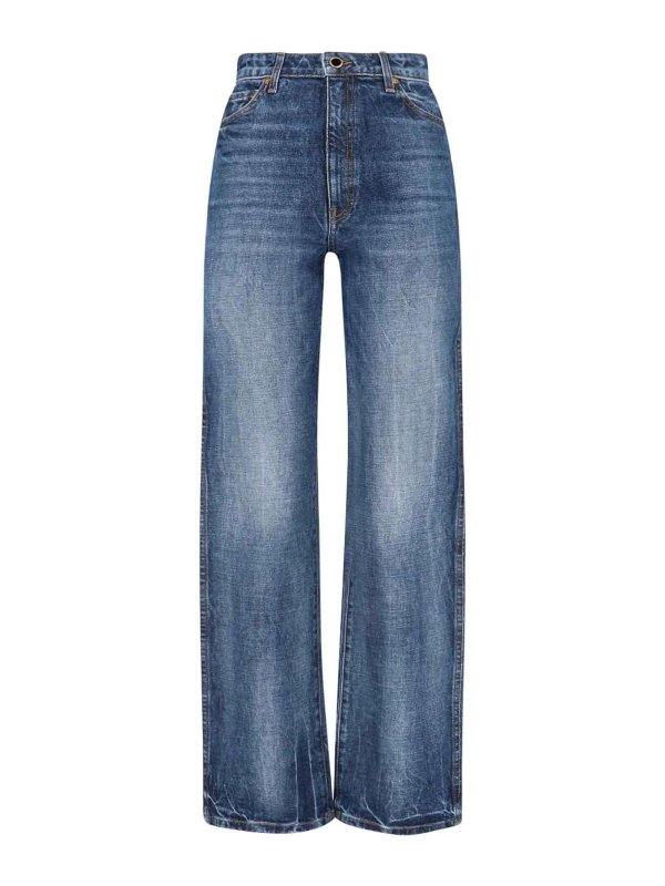 KHAITE: straight leg jeans - Jeans