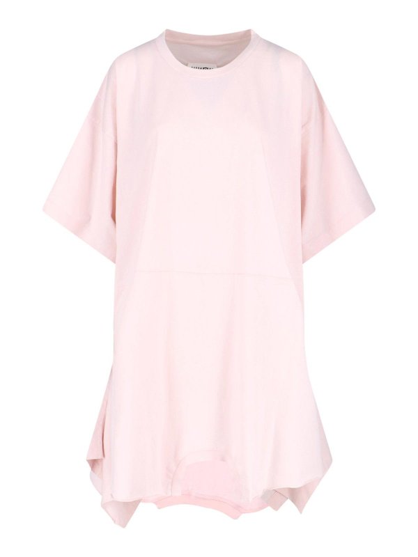 MM6 MAISON MARGIELA: ニーレングスドレス - 膝丈ドレス - ヌードカラー