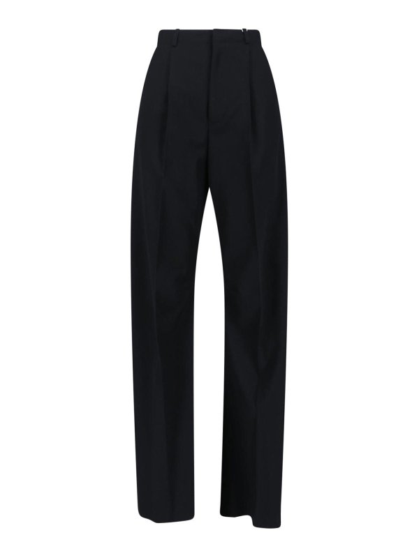 MM6 MAISON MARGIELA: カジュアルトラウザー - カジュアルパンツ - 黒