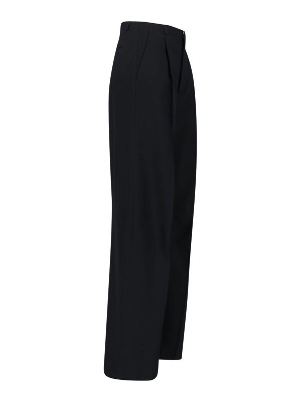 The Best Shops MM6 MAISON MARGIELA: カジュアルトラウザー - カジュアルパンツ - 黒