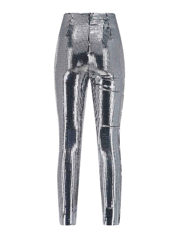 MM6 MAISON MARGIELA: casual trousers online - Metallic Sequin Trousers