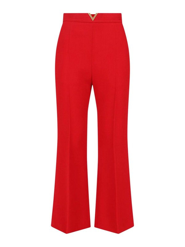 VALENTINO GARAVANI: カジュアルトラウザー - カジュアルパンツ - 赤