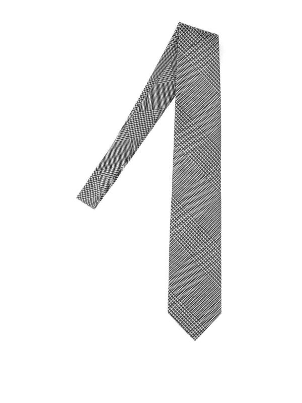TOM FORD: Corbatas y pajaritas - Corbata - Plata