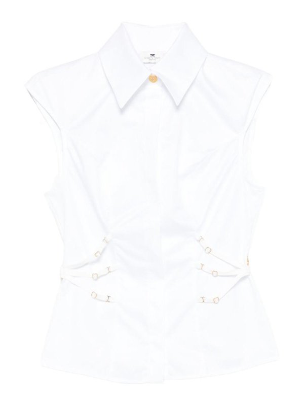 ELISABETTA FRANCHI: シャツ - シャツ - 白