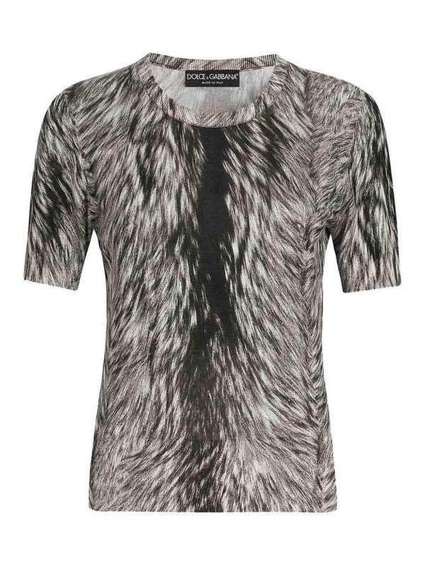 DOLCE & GABBANA: クルーネック - クルーネック - グレー