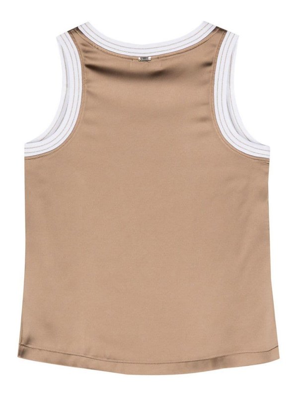 HERNO: Tops y camisetas sin mangas online - Top - Beis