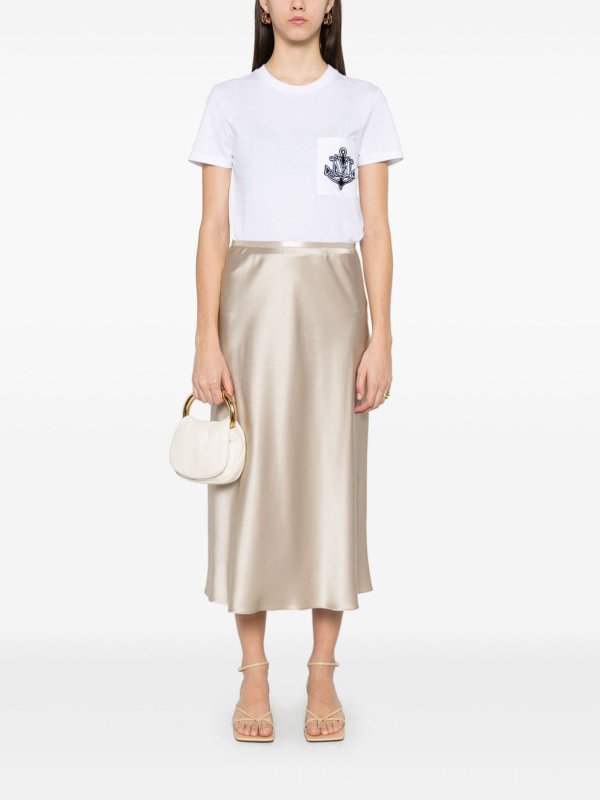 Max Mara: T-shirts online - T-Shirt - Weiß