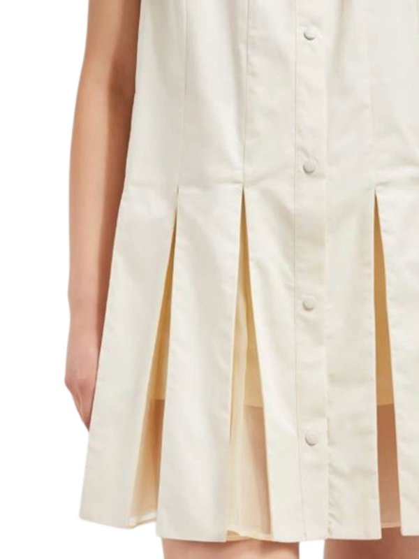 The Best Shops MONCLER: ニーレングスドレス - 膝丈ドレス - 白