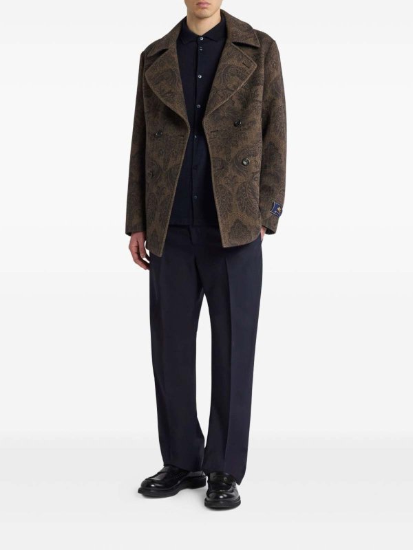 ETRO: ショートコート online - ショートコート - ダークブラウン