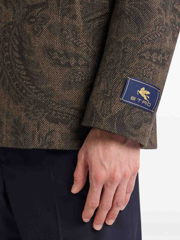 ショートコート - ダークブラウン shop online: ETRO