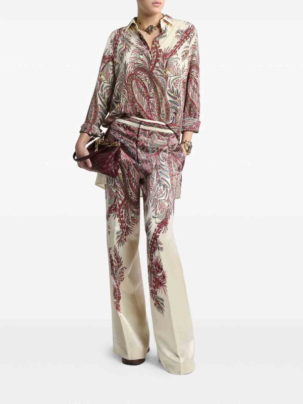 ETRO: Casual Hosen online - Casual Hose - Silber