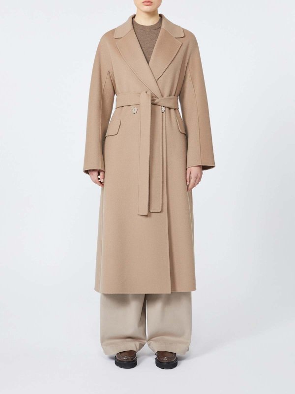 The Best Shops S MAX MARA: ニーレングスコート - 膝丈コート - ベージュ
