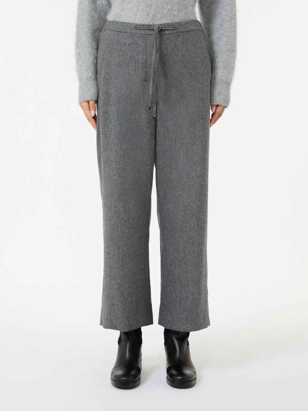 The Best Shops S MAX MARA: スウェットパンツ - トラックスーツ ボトムス - グレー