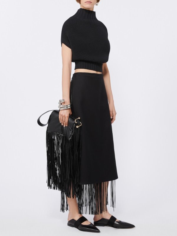 SPORTMAX: ニーレングススカート＆ミディ丈 online - フレアジーンズ - 黒