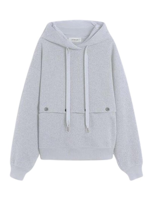 SPORTMAX: Sudaderas y suéteres - Sudadera - Gris
