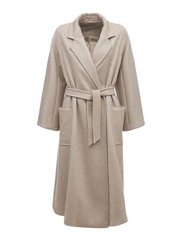 Max Mara: Abrigos semilargos - Abrigo Midi - Beis