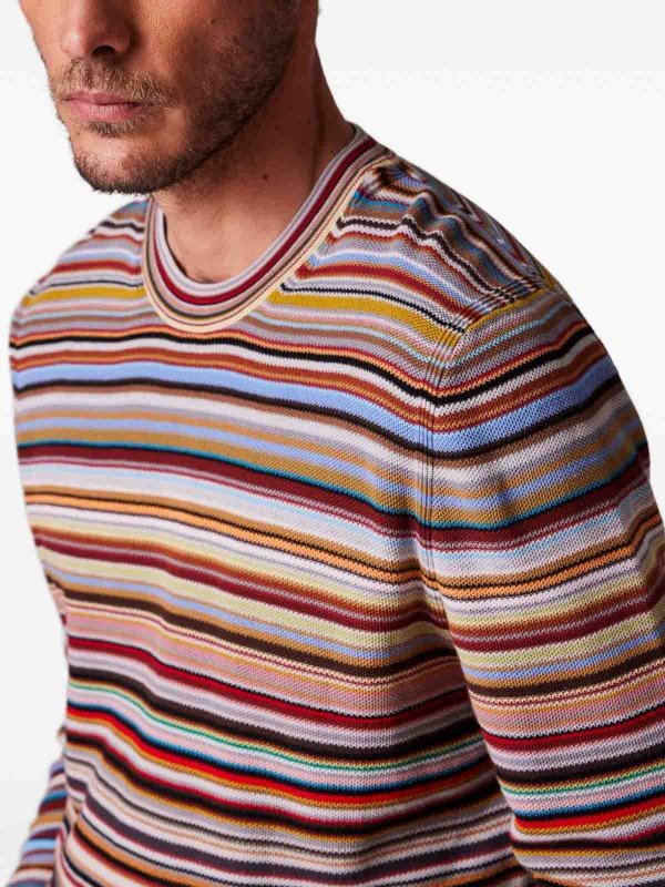 The Best Shops PAUL SMITH: Strickpullover mit Rundhalsausschnitt - Rundhalspullover - Bunt