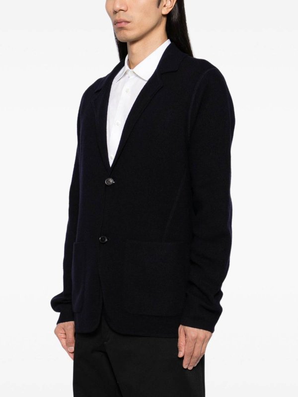 The Best Shops PAUL SMITH: casual jackets - Blue Knitted Jacket