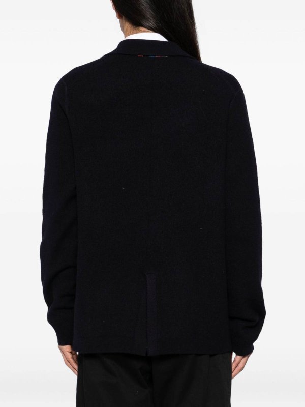 Blue Knitted Jacket shop online: PAUL SMITH