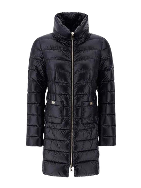 HERNO: padded jackets - Iconic Maria Black Down Jacket