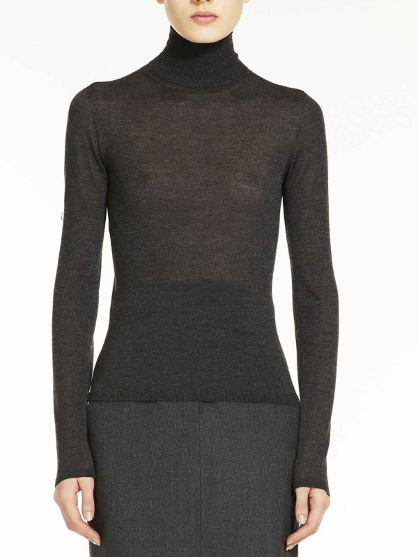 The Best Shops Max Mara: タートルネック - タートルネック/ポロネック - グレー