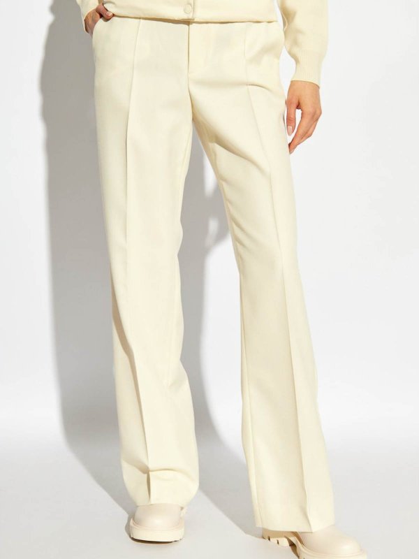 The Best Shops MONCLER: テーラードトラウザー - テーラードパンツ - 白