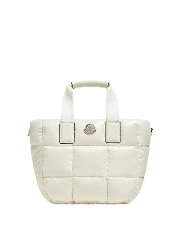MONCLER: Handtaschen - Shopper - Weiß
