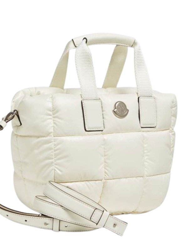 The Best Shops MONCLER: Handtaschen - Shopper - Weiß