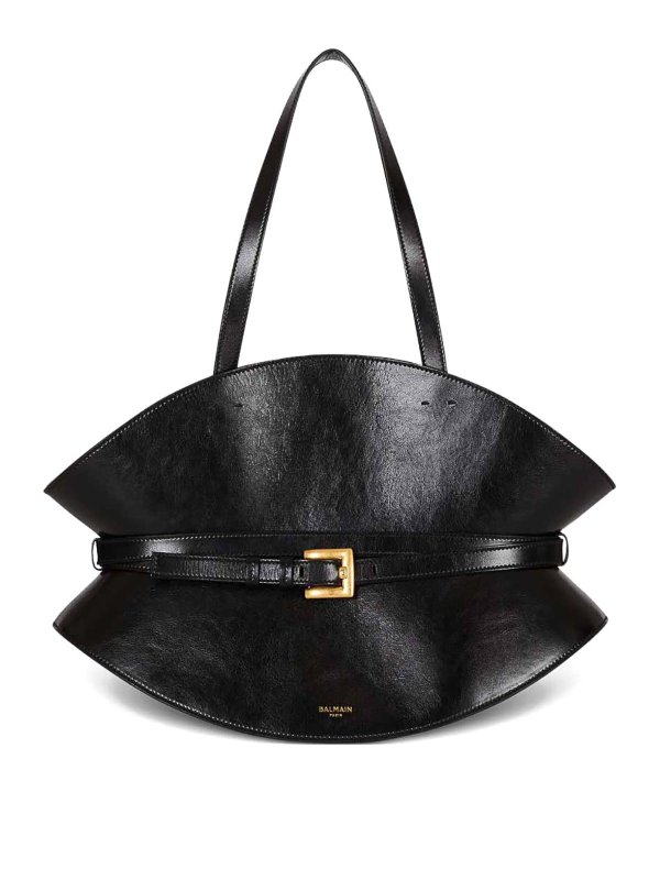 Balmain: Sacs à main - Sac Cabas - Noir