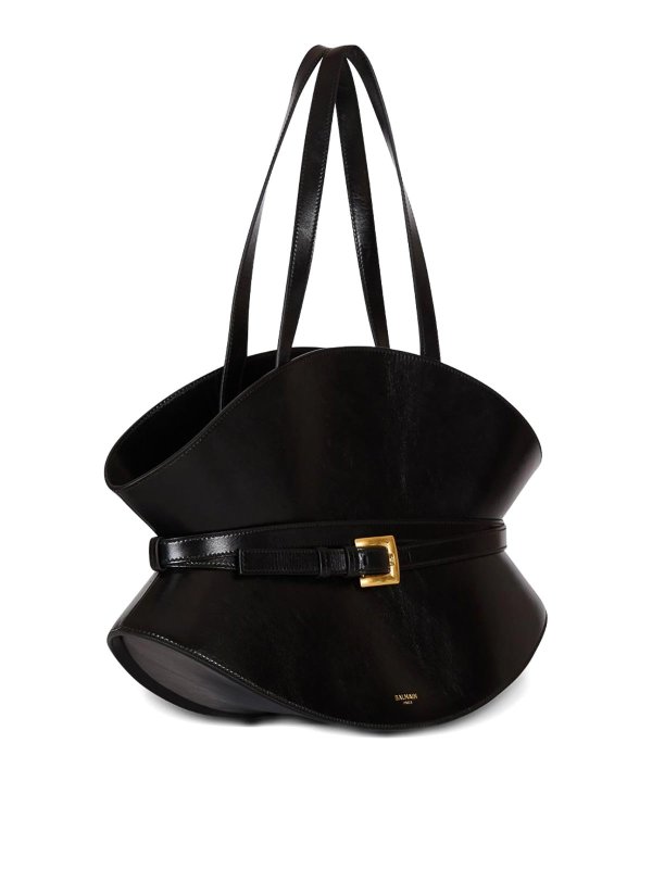 Balmain: Sacs à main online - Sac Cabas - Noir
