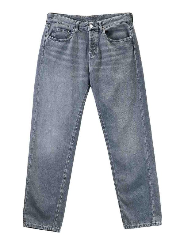 KARL LAGERFELD: ストレートジーンズ - ストレートジーンズ - グレー