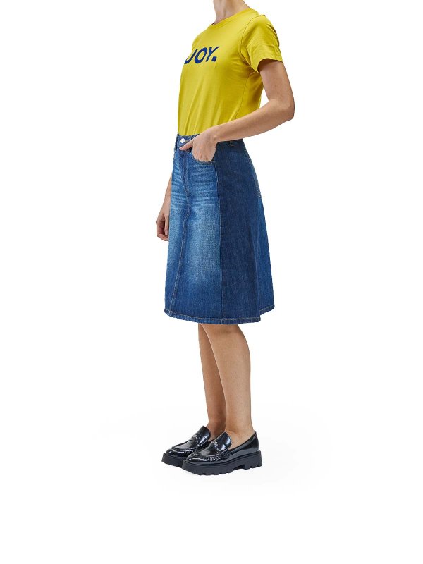 The Best Shops MARC JACOBS: ニーレングススカート＆ミディ丈 - 膝丈/ミディスカート - ブルー