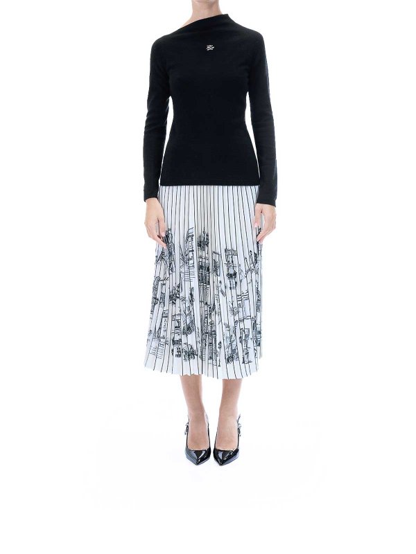 KARL LAGERFELD: クルーネック online - クルーネック - 黒