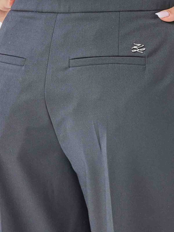 The Best Shops KARL LAGERFELD: テーラードパンツ - 黒