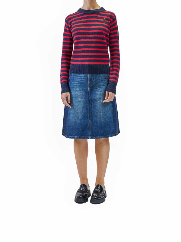 MARC JACOBS: Strickpullover mit Rundhalsausschnitt online - Rundhalspullover - Blau