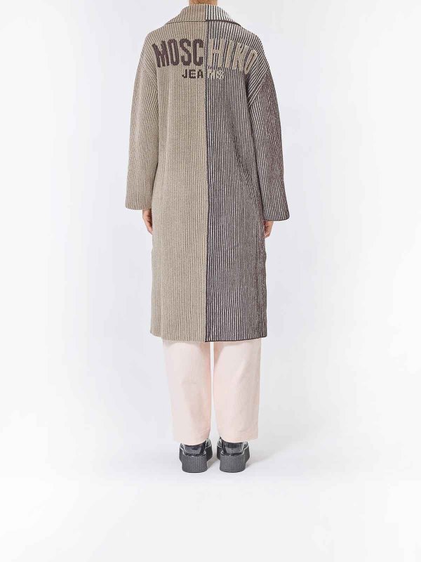 カーディガン - ブラウン shop online: MOSCHINO