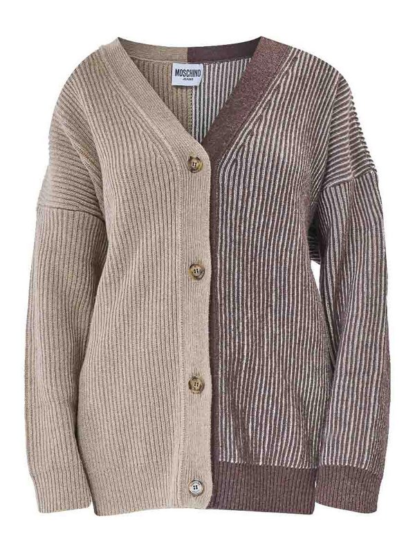 MOSCHINO: カーディガン - カーディガン - ブラウン