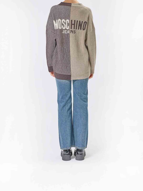 カーディガン - ブラウン shop online: MOSCHINO