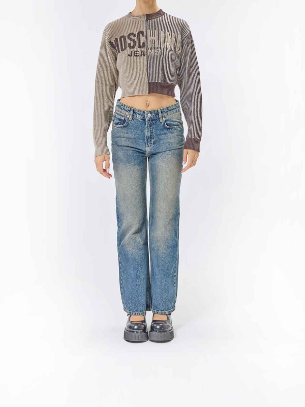 MOSCHINO: クルーネック online - クルーネック - ブラウン