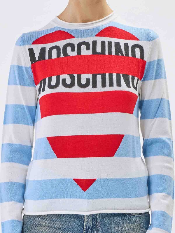 MOSCHINO buy online Rundhalspullover - Bunt