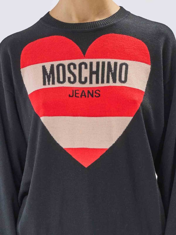 MOSCHINO buy online クルーネック - 黒