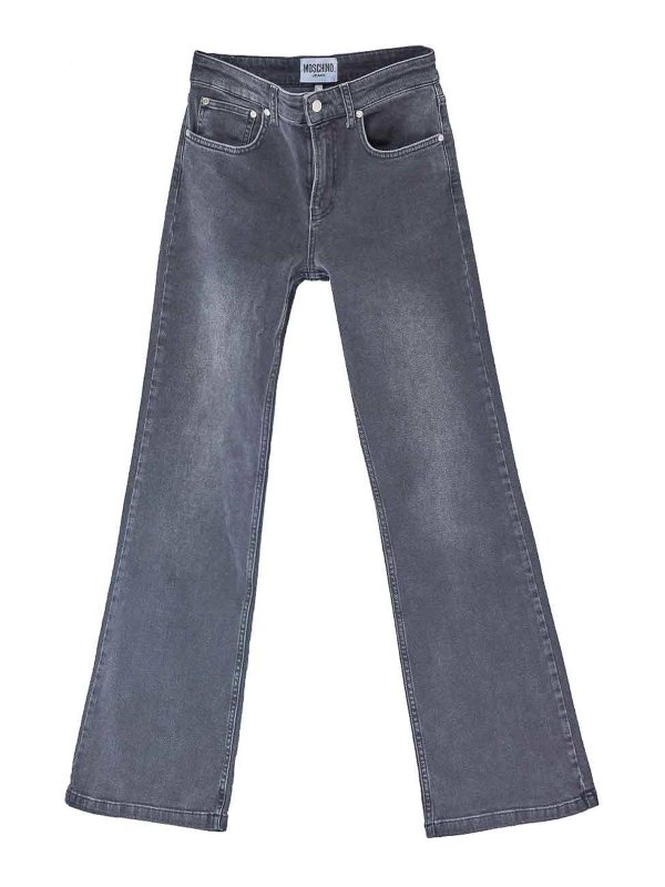 MOSCHINO: Jeans Rectos - Vaqueros Rectos - Gris