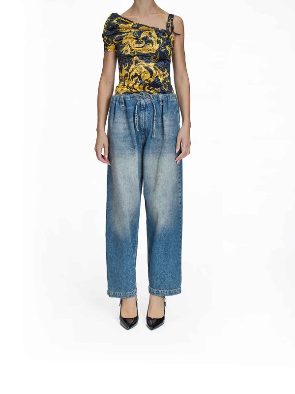 MOSCHINO: ブーツカットジーンズ online - ブーツカットジーンズ - ブルー