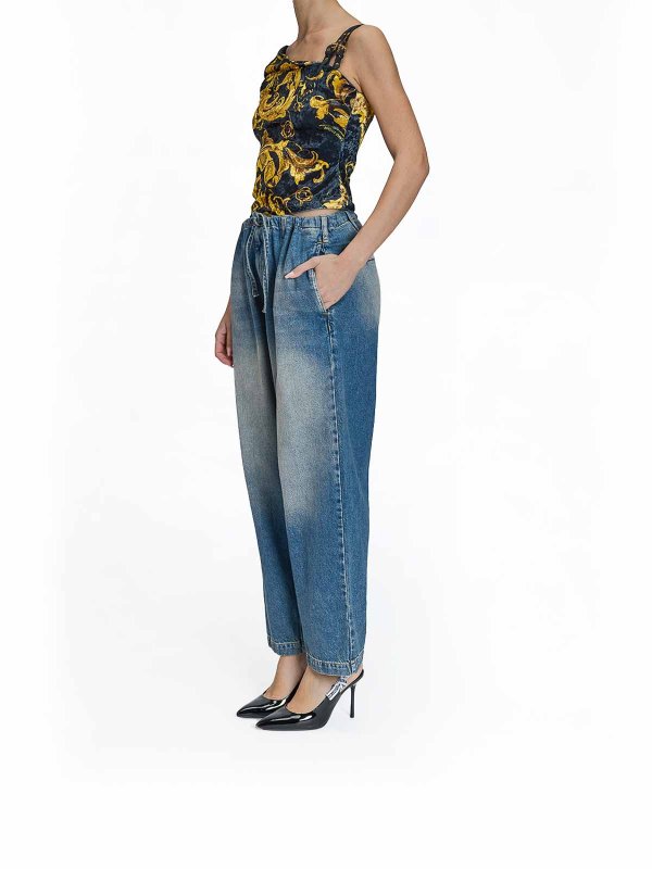 The Best Shops MOSCHINO: ブーツカットジーンズ - ブーツカットジーンズ - ブルー