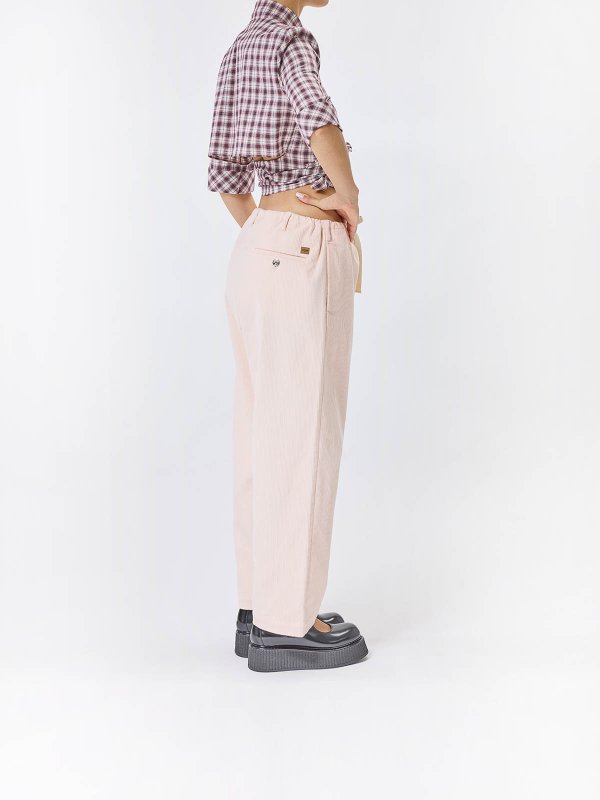 カジュアルパンツ - ピンク shop online: MOSCHINO